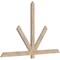 Ekena Millwork Kennewick Smooth Timber Gable Bracket, Douglas Fir, 72"W x 45"H x 1 1/2"D x 3 1/2"F, 15/12 Pitch GBW072X45X0204KEN00SDF - alternate 2
